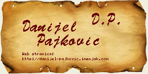 Danijel Pajković vizit kartica